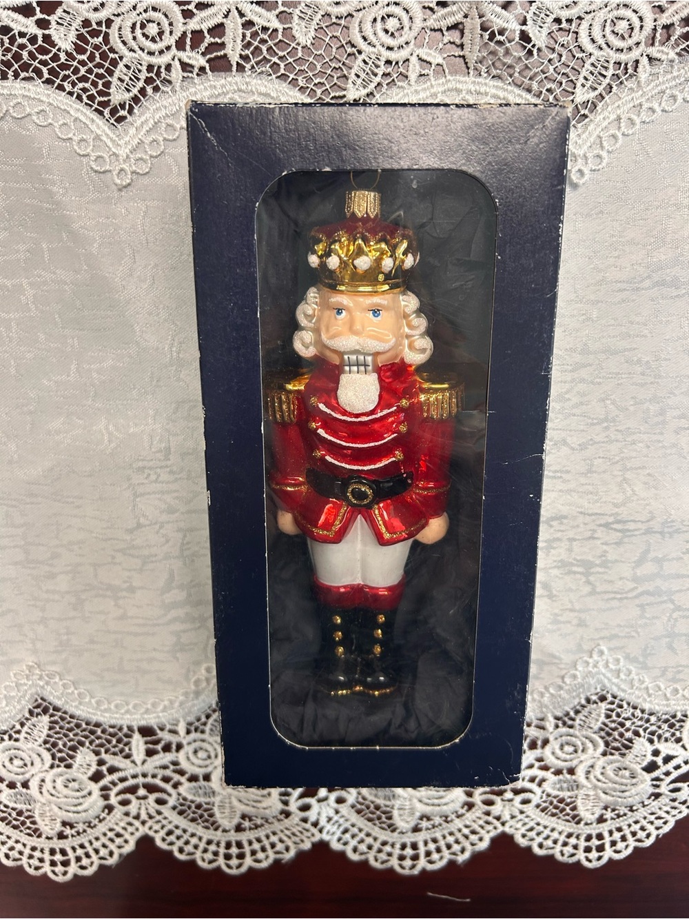 Classic Red and Gold Nutcracker Ornament by